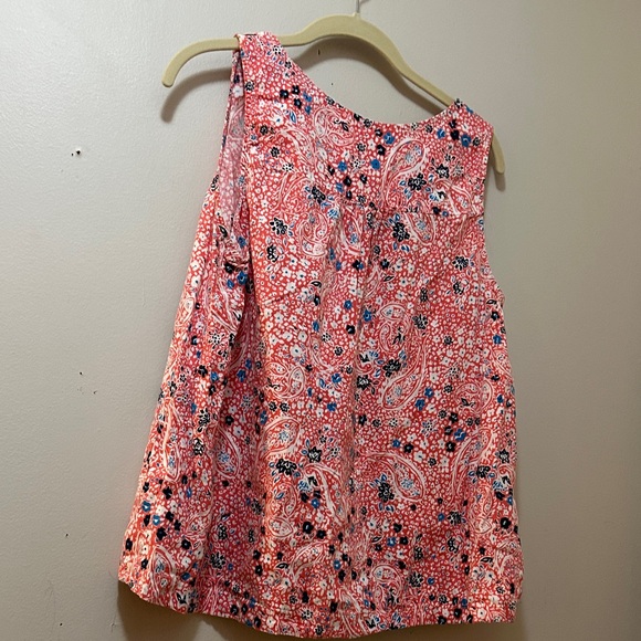 Time and Tru Paisley Floral Tank Top - Red and Black - Picture 3 of 3